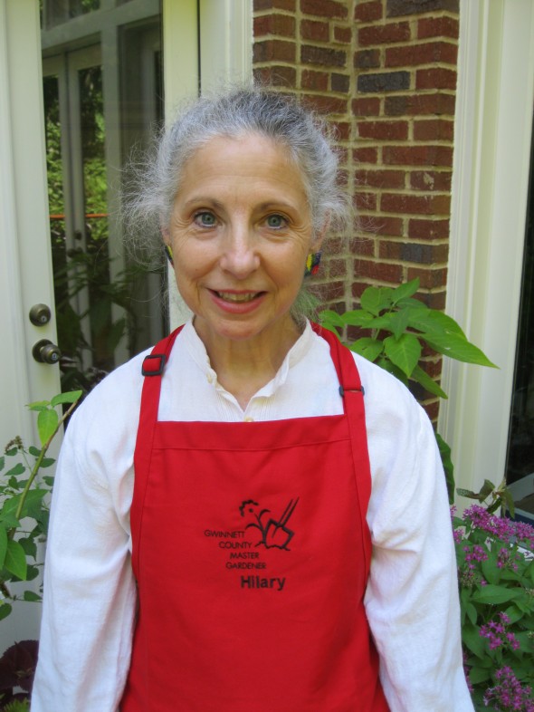 Hilary Wilson demonstration our new aprons